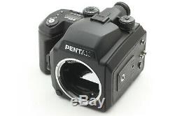 MINT PENTAX 645 NII + SMC A 75mm F/2.8 + 120 Film Back + Strap From Japan #E39