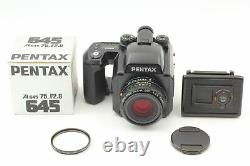 MINT? Pentax 645N + SMC A 75mm f2.8 Lens 120 Film Back From JAPAN #946