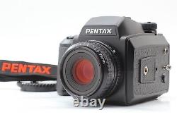 MINT? Pentax 645N + SMC A 75mm f2.8 Lens 120 Film Back From JAPAN #987