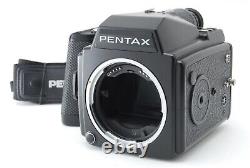 MINT-? Pentax 645 6x4.5 Medium Format Film Camera Body + 120 film back x2 JAPAN