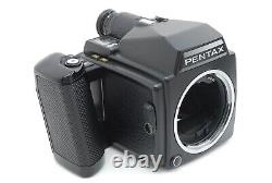 MINT-? Pentax 645 6x4.5 Medium Format Film Camera Body + 120 film back x2 JAPAN