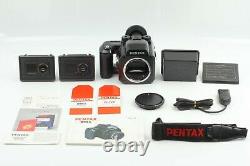 MINT withStrap Pentax 645N Medium Format Camera + Two Film Back From JAPAN