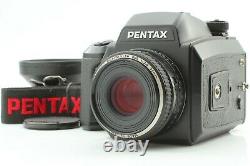 MINT with Hood Pentax 645N + SMC FA 75mm f/2.8 + 120 Back + Strap From JPN 1177