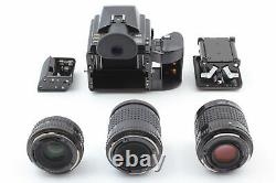 MINT with Lens Bag Pentax 645 / 120 Film Back / SMC A 75 45 150mm 3Lens JAPAN
