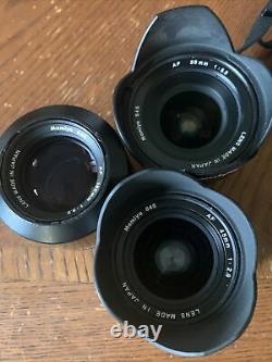 Mamiya 645AFD with 4 lenses, film backs