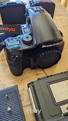 Mamiya 645AF Medium Format Camera + 150mm AF Lens, 3 Backs + LOTS OF EXTRAS