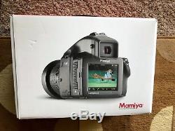 Mamiya 645DF+ Leaf Aptus II 28MP Digital Back, V-Grip, flash & 4 lenses. MINT