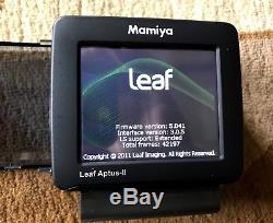 Mamiya 645DF+ Leaf Aptus II 6 28MP Digital Back, V-Grip, flash & 4 lenses. MINT