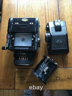 Mamiya 645 1000S with Sekor 80mm f2.8 and waist level-finder & Film Back Insert