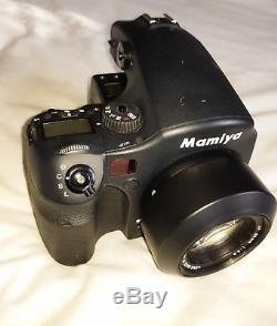 Mamiya 645 AFD II Camera + AF 80mm F2.8, film back, RS402 shutter release