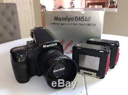 Mamiya 645 AF Kit with 80mm f/2.8 AF Lens and Two Additional Film Backs