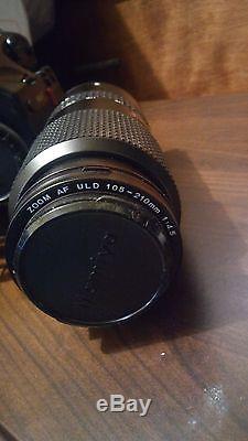 Mamiya 645 AF Medium Format Camera with120 & Polaroid Back & 105-210mm Lens