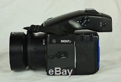 Mamiya 645 AF Medium Format Film Camera Package Body, 3 Film Backs, 5 Lenses