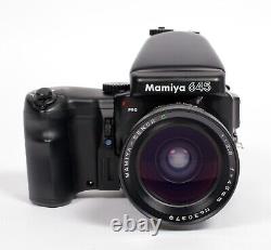 Mamiya 645 PRO Medium format camera With AE Prism II + 45mm F2.8 lens + 120 back