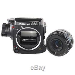Mamiya 645 PRO TL with Sekor C 80mm 2.8 N 120 Film Back Waist Level Finder Crank