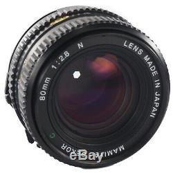 Mamiya 645 PRO TL with Sekor C 80mm f2.8 N + 120 Film Back + Waist Level Finder