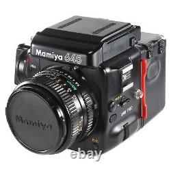 Mamiya 645 PRO with Sekor C 80mm 2.8 N 120 Film Back Waist Level Finder Crank