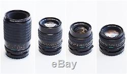 Mamiya 645 ProTL Medium Format Camera Kit / EXC CONDITION with 4 lenses & 3 backs