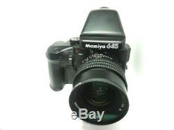 Mamiya 645 Pro Body with FK402 Grip 120 film back / 80mm F2.8 Lens From Japan