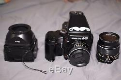 Mamiya 645 Pro Medium Format Film Camera with 80 mm and 55mm lens + 2 film back