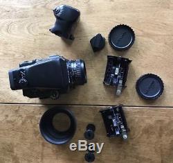 Mamiya 645 pro Medium Format Camera 80mm 2.8 lens grip 120 back 2 inserts