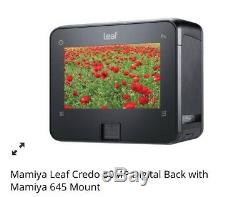 Mamiya Leaf Credo 80MP Digital back + Mamiya 645F + Medium Format DSLR