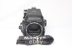 Mamiya M645 Medium Format Camera Prism Finder 120 Film Back withStrap From Japan