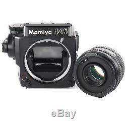 Mamiya M645 Super with Sekor C 80mm N 2.8 120 Film Back Waist Level Finder Crank