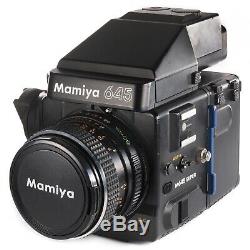 Mamiya M645 Super with Sekor C 80mm f2.8 120 Film Back AE Prism Finder N Crank