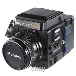 Mamiya M645 Super with Sekor C 80mm f2.8 120 Film Back Waist Level Finder Crank