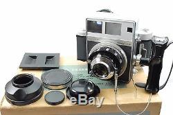 Mamiya Press Super 23 near mint, boxed, collector's condition 6x9 back new seals