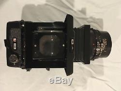 Mamiya RB67 Medium Format SLR Film Camera With 127mm f3.8 lens and two 120 backs