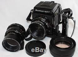 Mamiya RB67 Pro Professional with SEKOR 127mm F/3.8 & 180mm F/4.5 Lens 220 Back