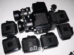 Mamiya RB67 Pro SLR Film Camera with 65mm f4.5 and 180mm C f4.5 Lens, backs, Kit