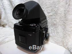 Mamiya RB67 Pro S Medium Format SLR Film Camera with prism viewfinder + back