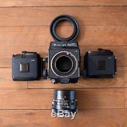 Mamiya RB67 Pro-S With 90mm f/3.8 Sekor C lens and 2 120 Backs + more