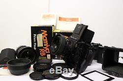 Mamiya RB67 Pro S lot with 2 lenses, 5 backs, prism finder and waist level finder