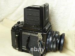 Mamiya RB67 Pro Sekor f/3.8 127mm lens + WLF + 120 FILM BACK + STRAP CLIPS