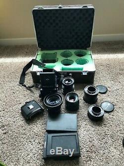 Mamiya RB67 Pro w\ 90mm, 140mm, 180mm Lens, film\Polaroid back, macro ext, Case