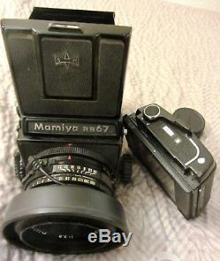 Mamiya RB67 pro Camera With Lens, Prism, And Multiple Film Backs + Lots Of Extras