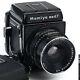 ^ Mamiya Rb-67 Professional 120 6x7 Camera With 90mm F3.5 Lens With 1 Back
