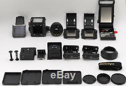 Mamiya RZ67 PRO II Bundle w 110mm Lens, AE Finder II, x2 120 Backs, Winder, Pola