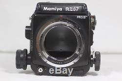 Mamiya RZ67 Pro II Medium Format SLR Film Camera Winder II 120 & Polaroid Back