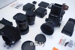 Mamiya RZ67 Pro II kit near mint with50mm, 140mm, 210mm lens, prisms, 3backs, xtras