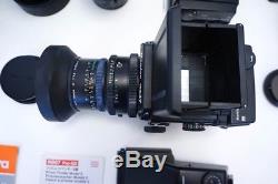 Mamiya RZ67 Pro II kit near mint with50mm, 140mm, 210mm lens, prisms, 3backs, xtras