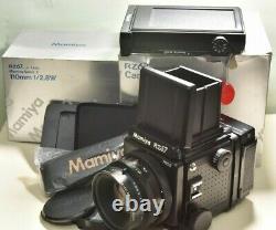 Mamiya RZ67 Pro II with 110mm f2.8 120 back + Polaroid Back with waist level T A