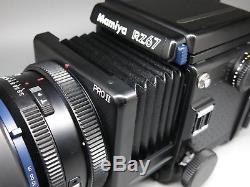 Mamiya RZ67 Pro II with 127mm F3.8 W Lens 120 Film Back From JAPAN