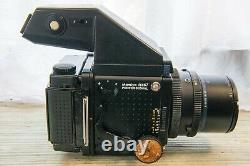 Mamiya RZ67 pro with 90mm 3.5 Sekor Z lens, Prism Finder and 120 Film Back