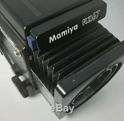 Mamiya RZ67 pro with waist level finder, 120 film back & sekor Z 180 f4.5W-N Japan