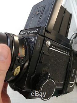 Mamiya Rb67 Pros 6x7 Medium Format Camera 127mm F/3.8 Lens, Polaroid Back & Case